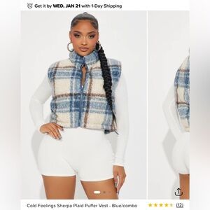 Fashion Nova Cold Feelings Sherpa Vest